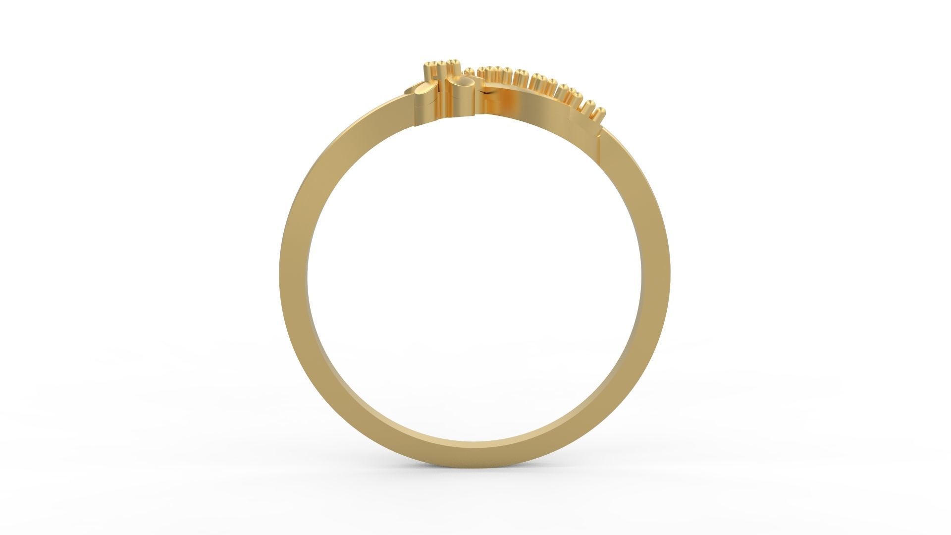 Minimalist Ring 466 3D print model_2