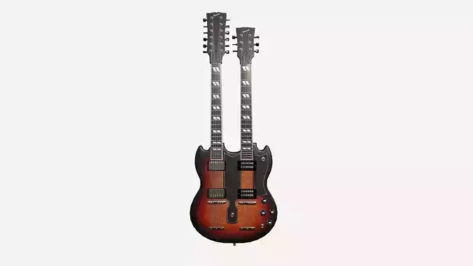 Electric Guitar E07 Dark Wood - Music Instrument Design