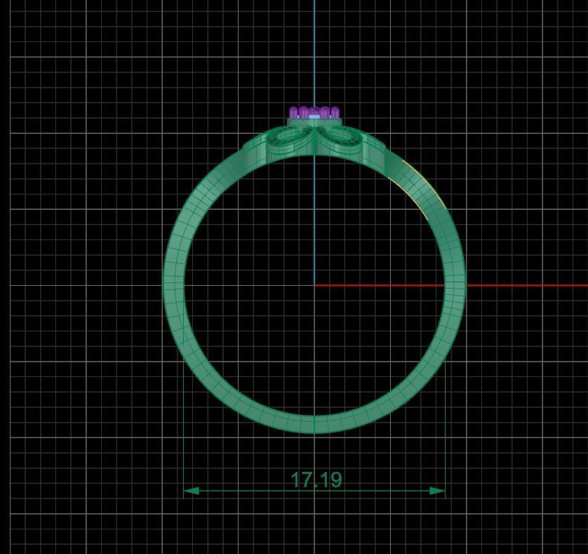 Daisy Minimalist Ring 467 3D print model_6