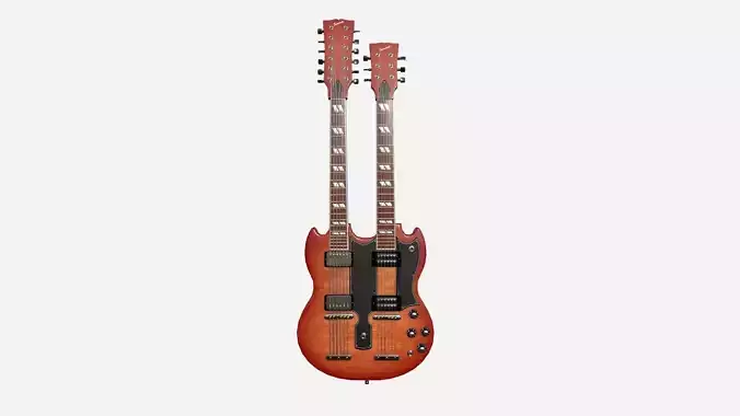 Electric Guitar E08 Red Wood - Music Instrument Design
