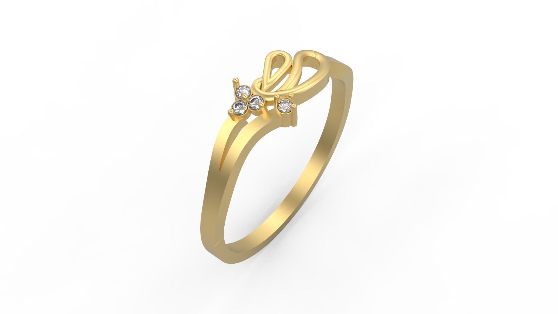 Minimalist Ring 470 3D print model_1