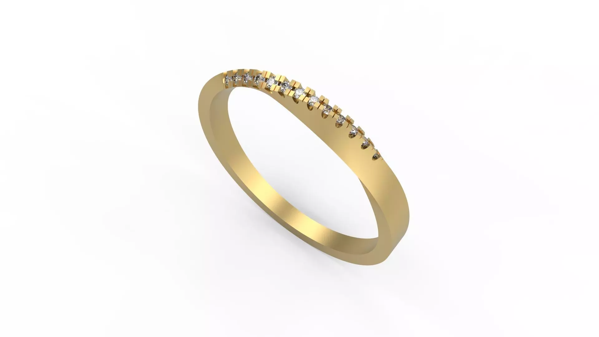 Twist Minimalist Ring 478 3D print model_0