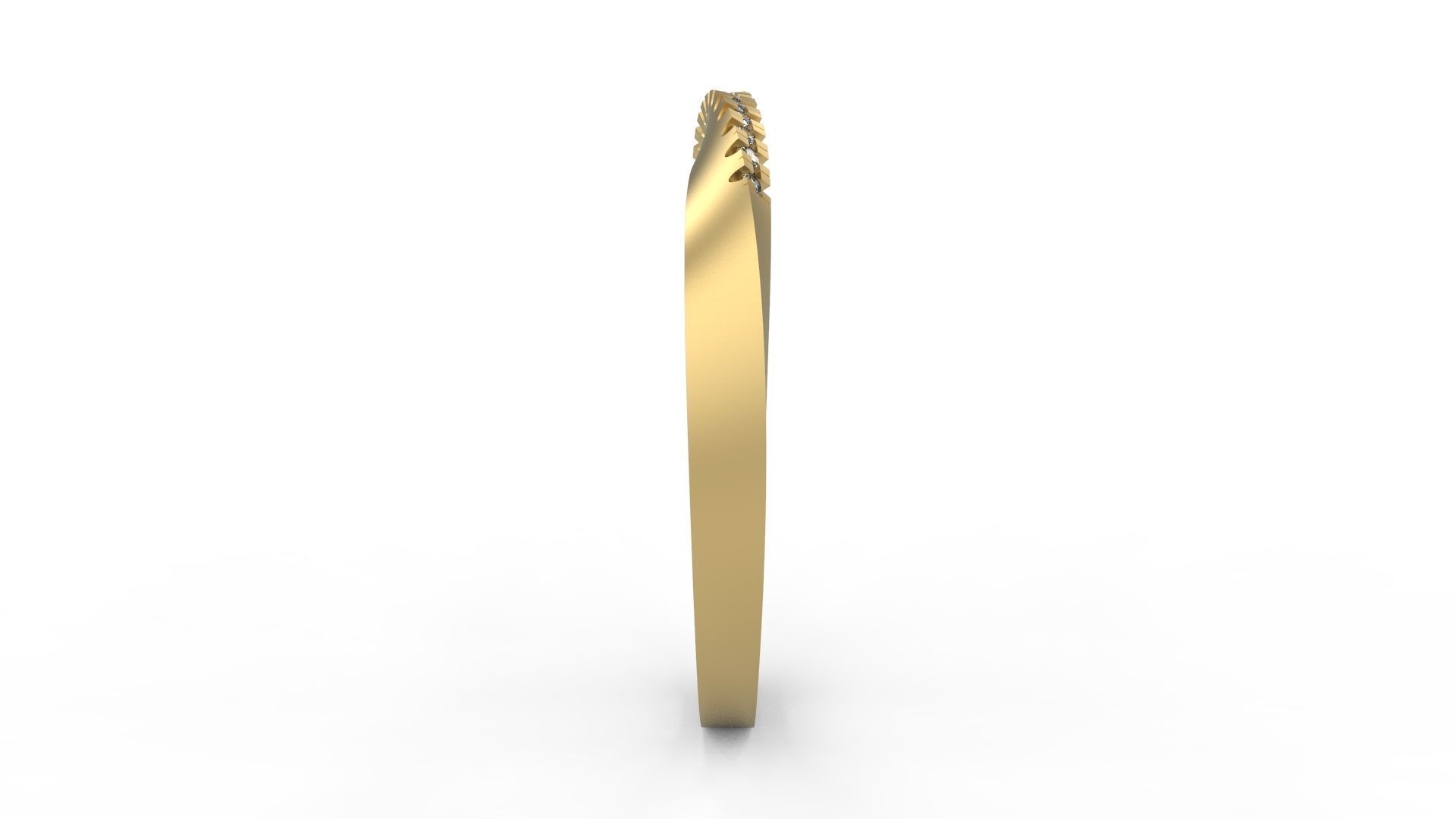 Twist Minimalist Ring 478 3D print model_3
