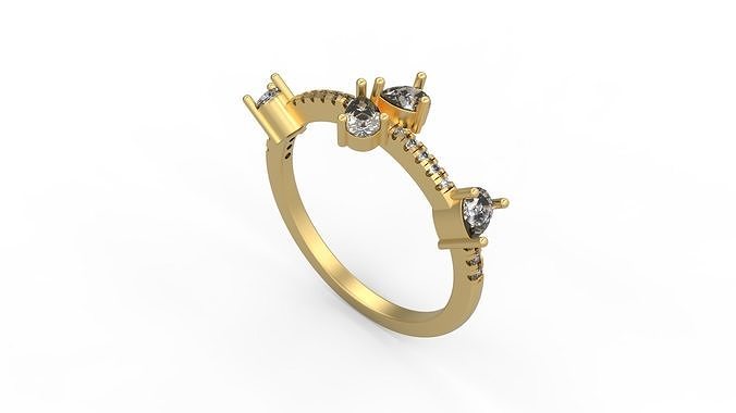 Minimalist Ring 480 3D print model