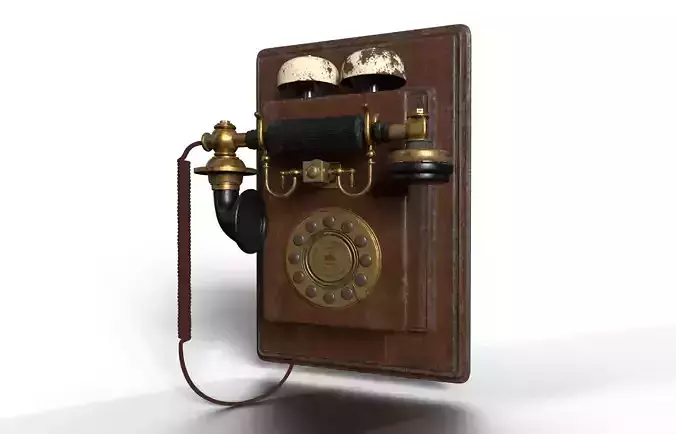 Old Telephone 3D model