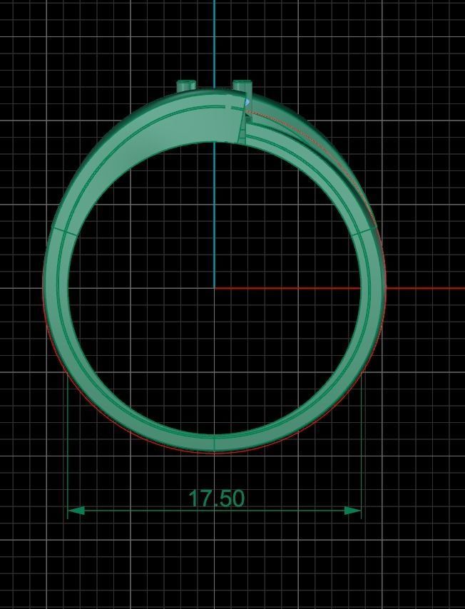 Minimalist Ring 486 3D print model_7