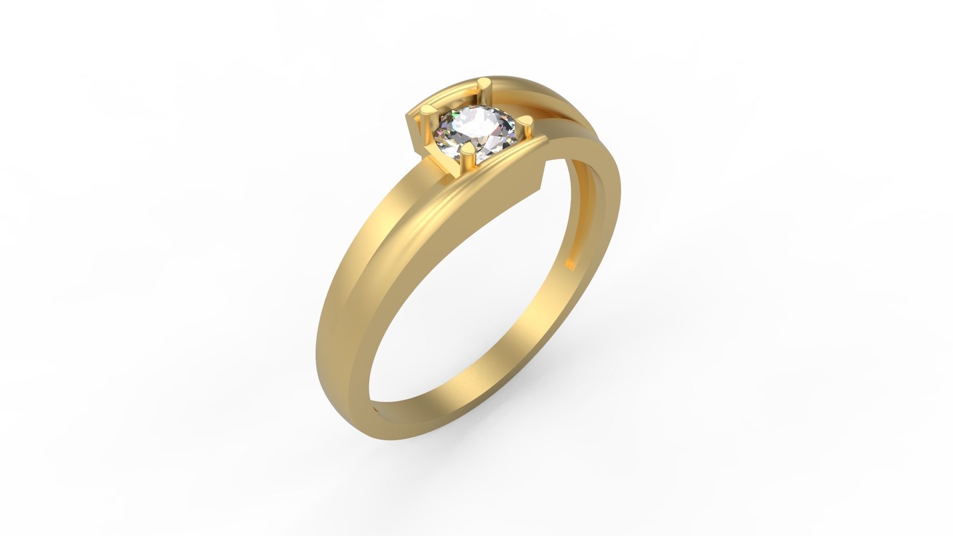 Minimalist Ring 486 3D print model_1