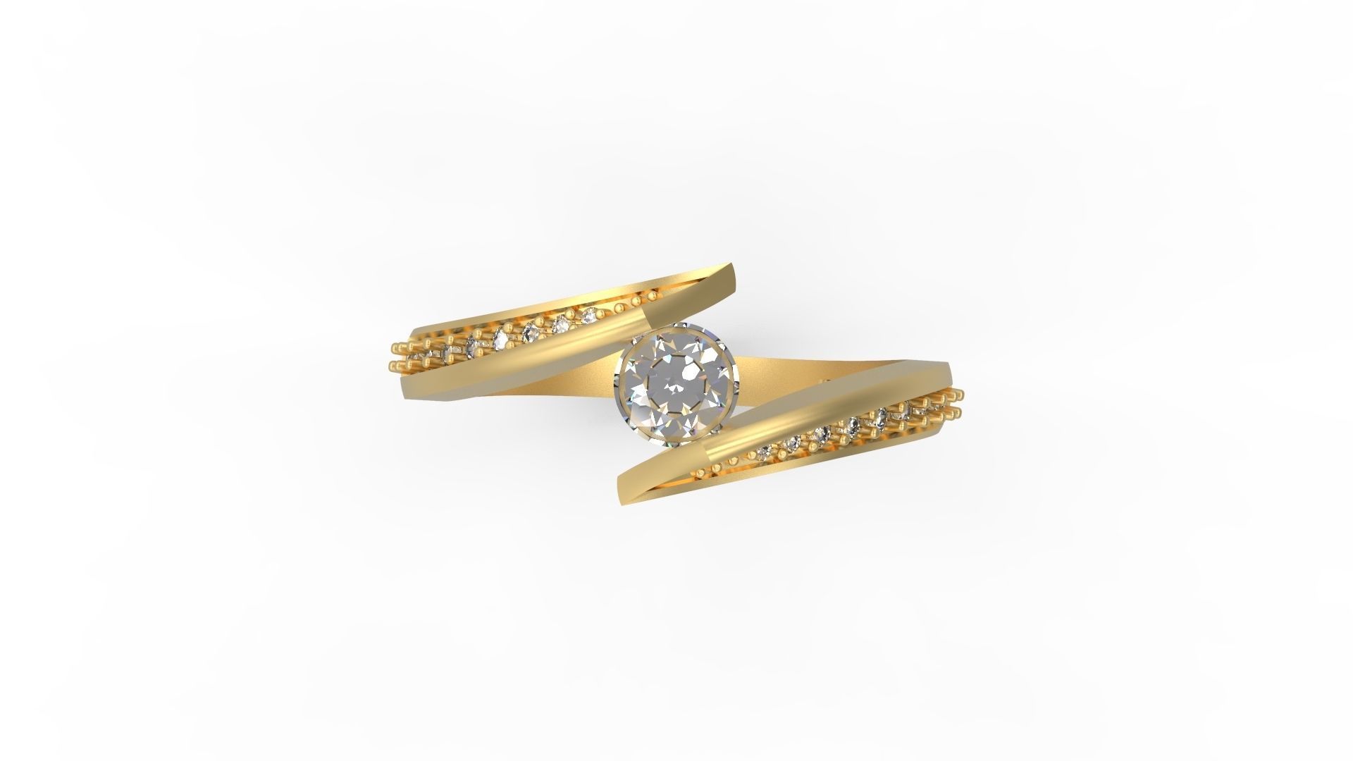 Minimalist Ring 487 3D print model_4