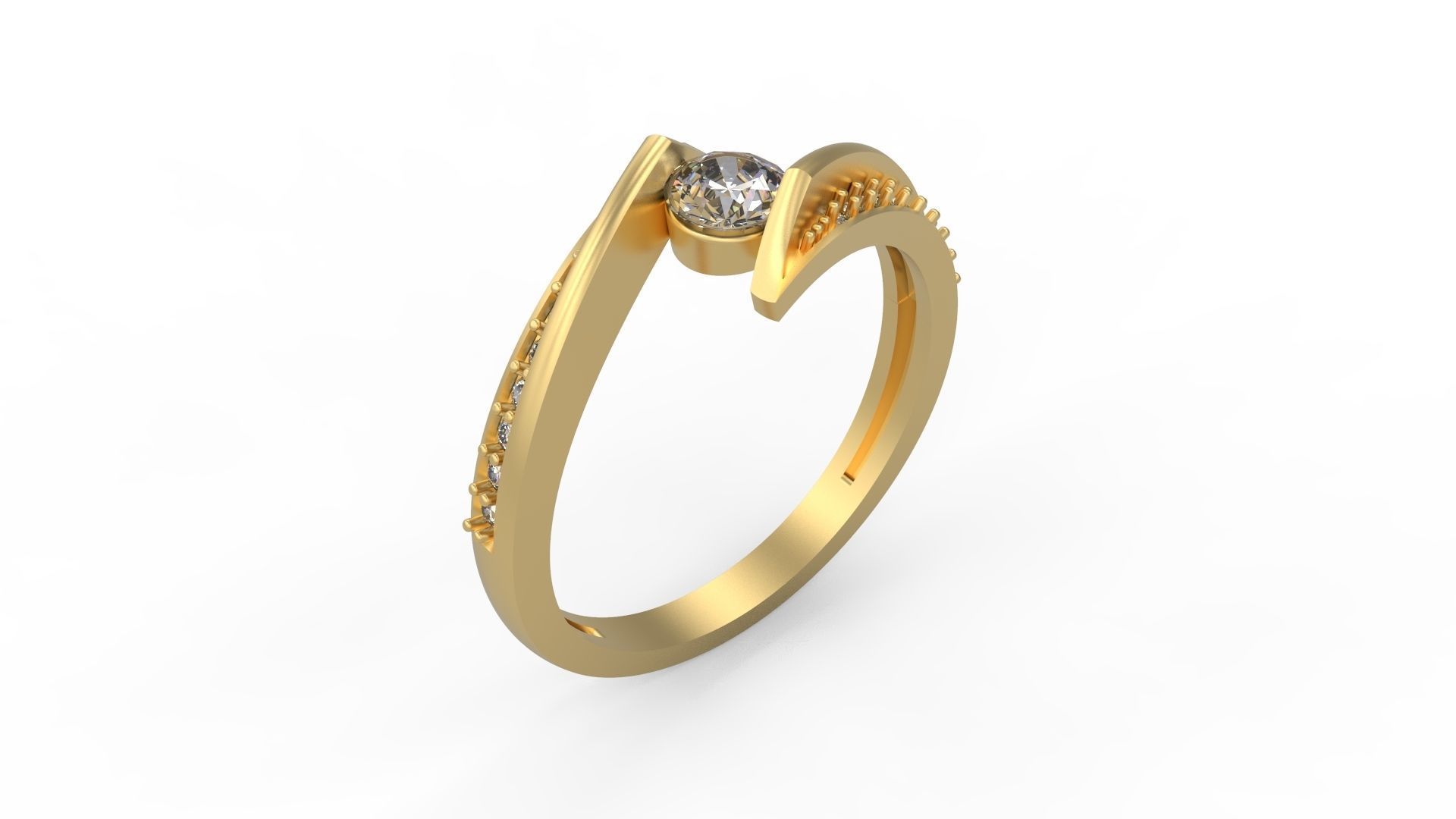 Minimalist Ring 487 3D print model_1