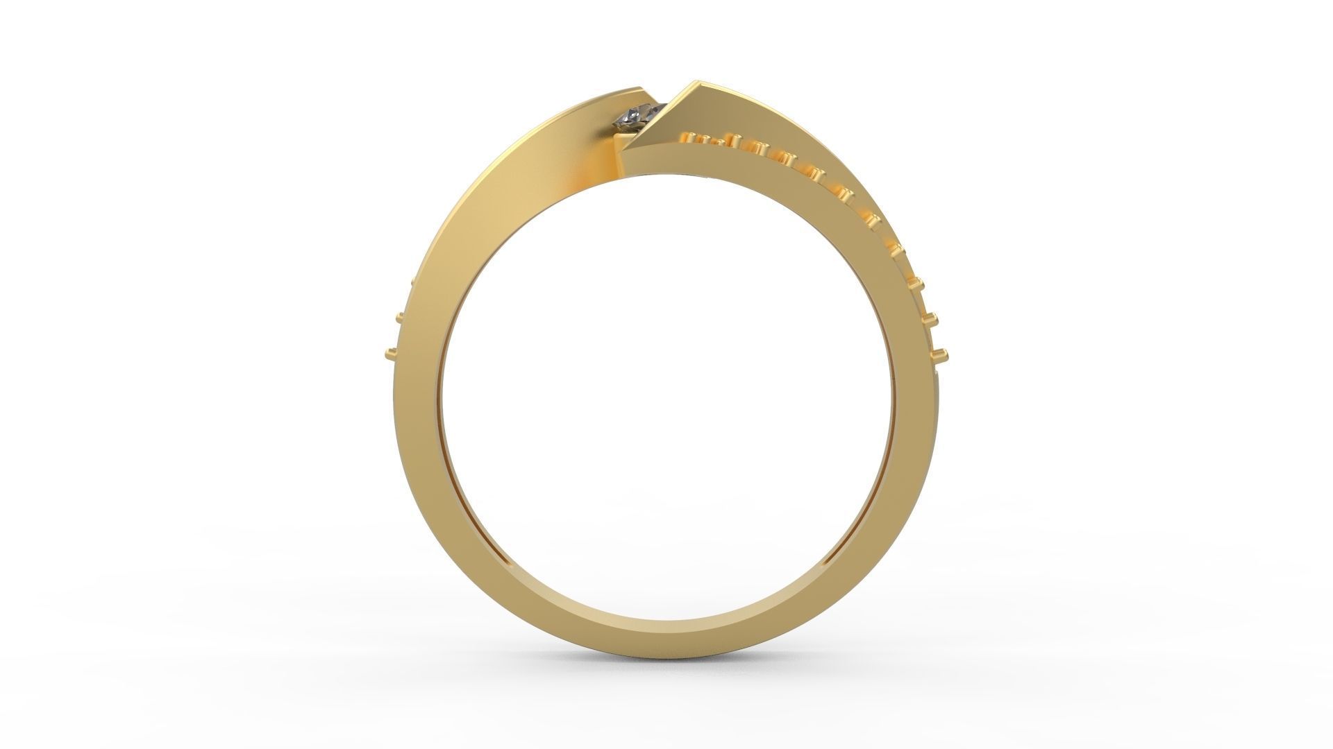 Minimalist Ring 487 3D print model_2