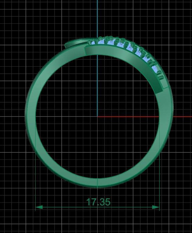 Minimalist Ring 489 3D print model_6