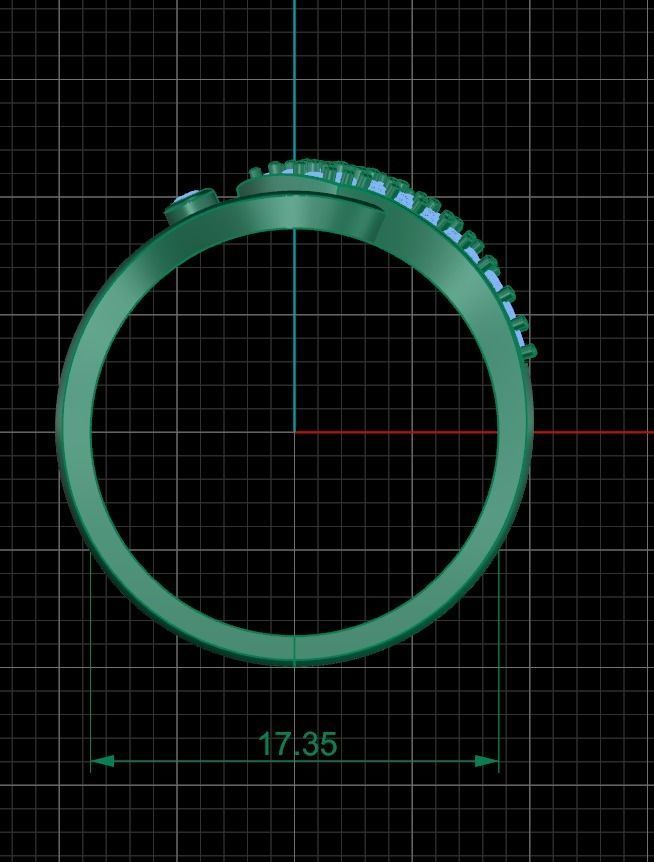 Minimalist Ring 490 3D print model_6