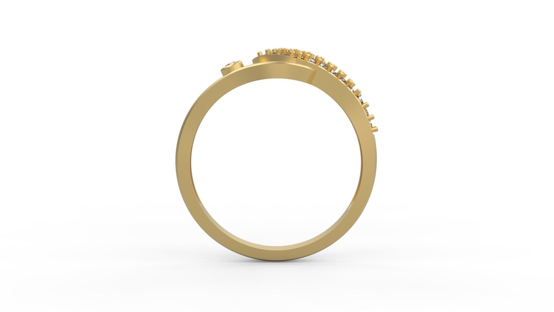 Minimalist Ring 490 3D print model_2