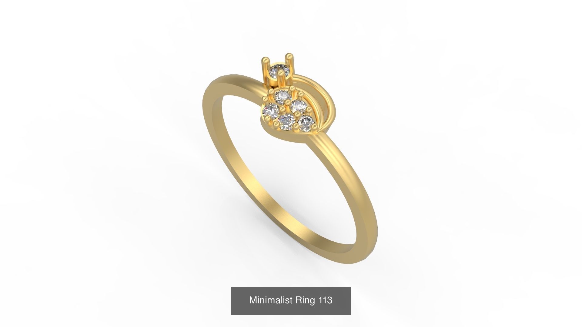 Light rings weighing 1 to 4 grams 500 Rings 3D Model Collection_175