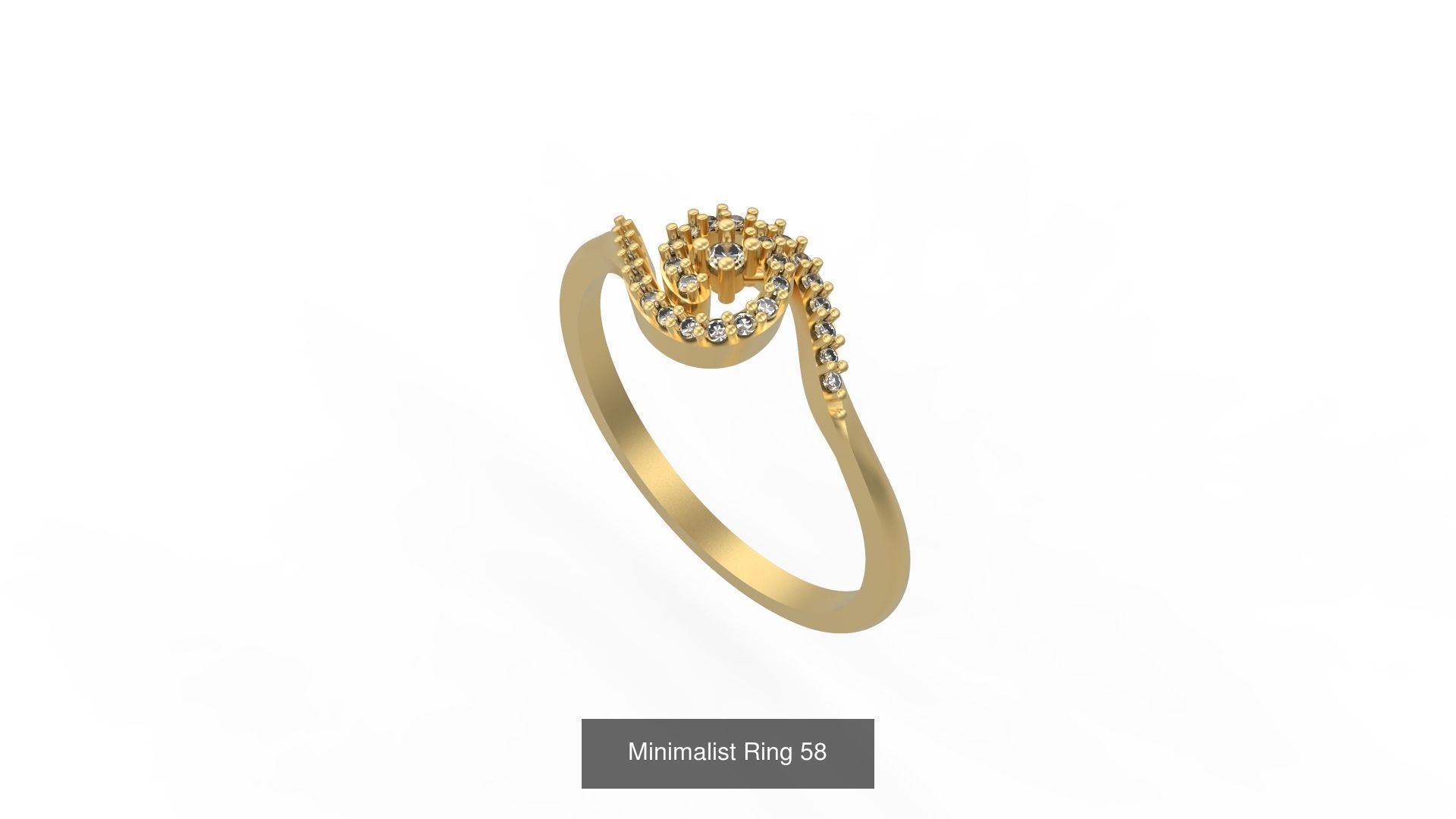 Light rings weighing 1 to 4 grams 500 Rings 3D Model Collection_150