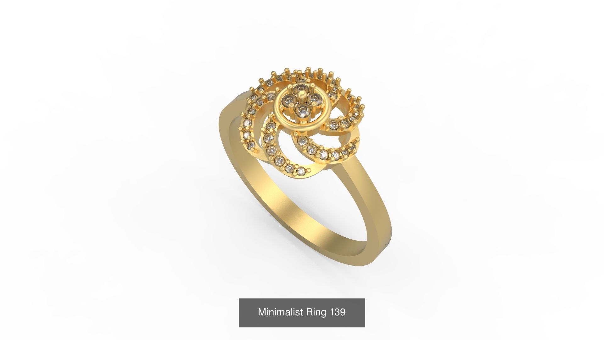 Light rings weighing 1 to 4 grams 500 Rings 3D Model Collection_201