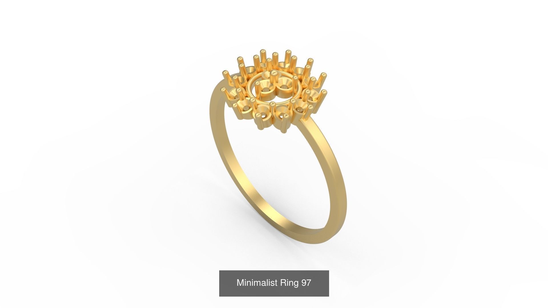 Light rings weighing 1 to 4 grams 500 Rings 3D Model Collection_93