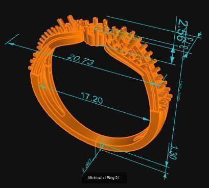 Light rings weighing 1 to 4 grams 500 Rings 3D Model Collection_143
