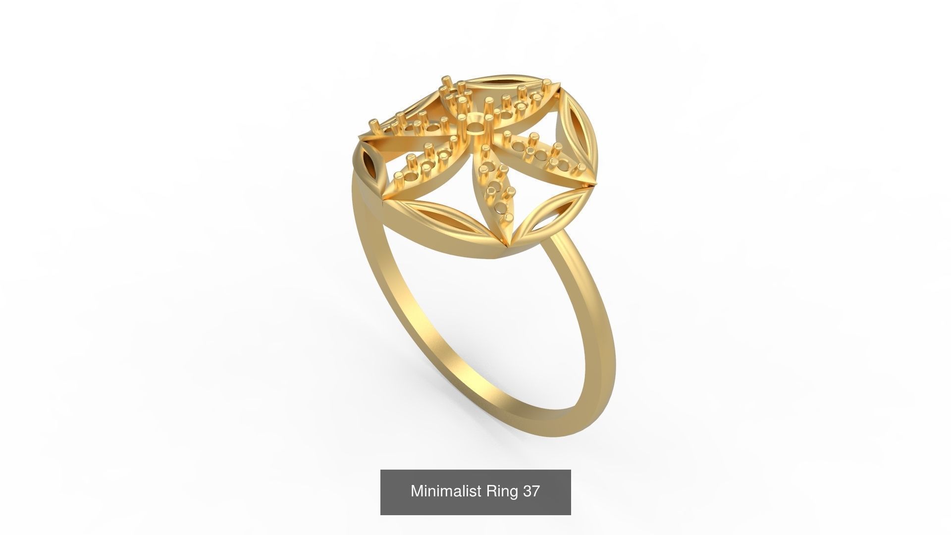Light rings weighing 1 to 4 grams 500 Rings 3D Model Collection_129