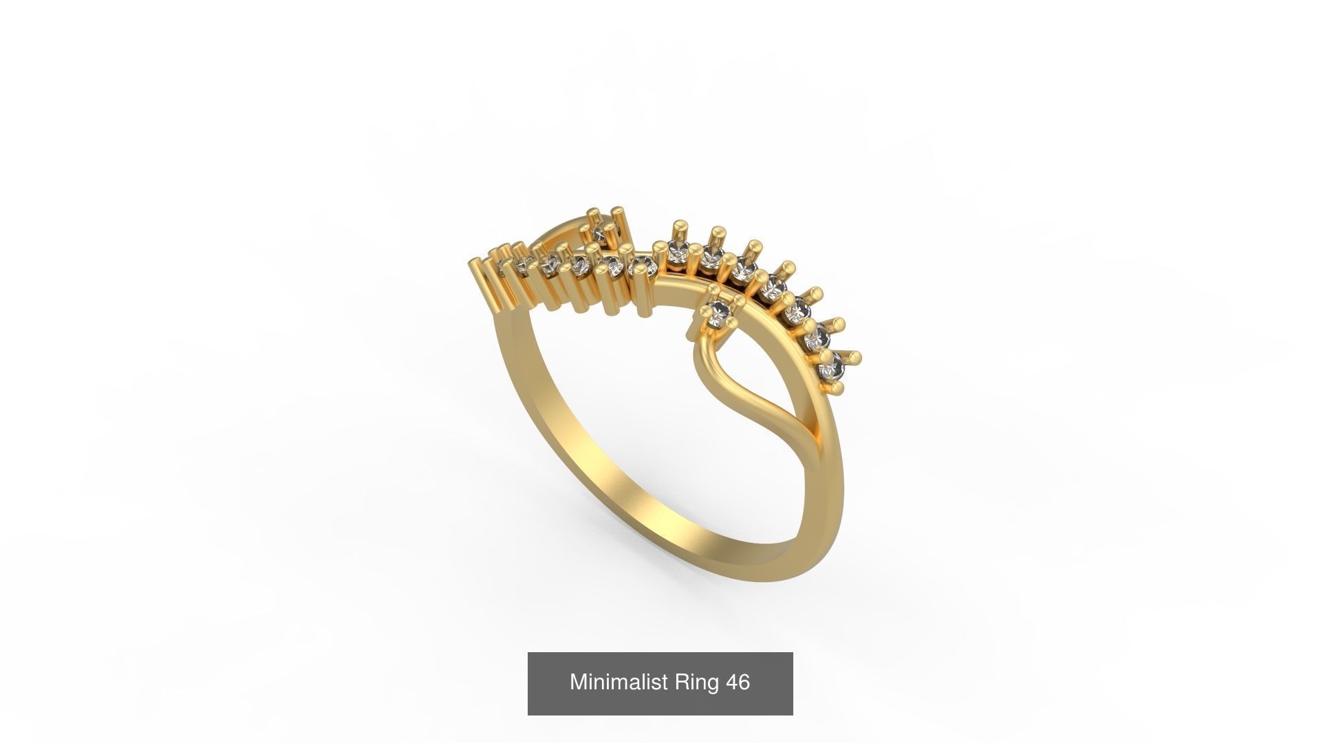 Light rings weighing 1 to 4 grams 500 Rings 3D Model Collection_138