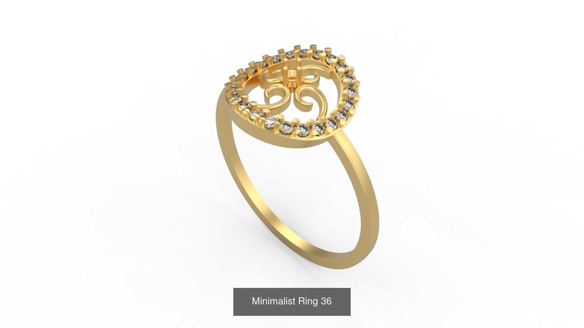 Light rings weighing 1 to 4 grams 500 Rings 3D Model Collection_128