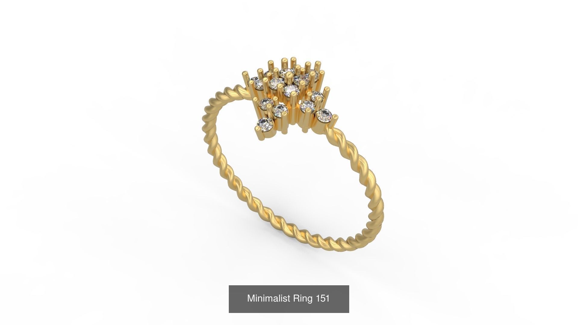 Light rings weighing 1 to 4 grams 500 Rings 3D Model Collection_213
