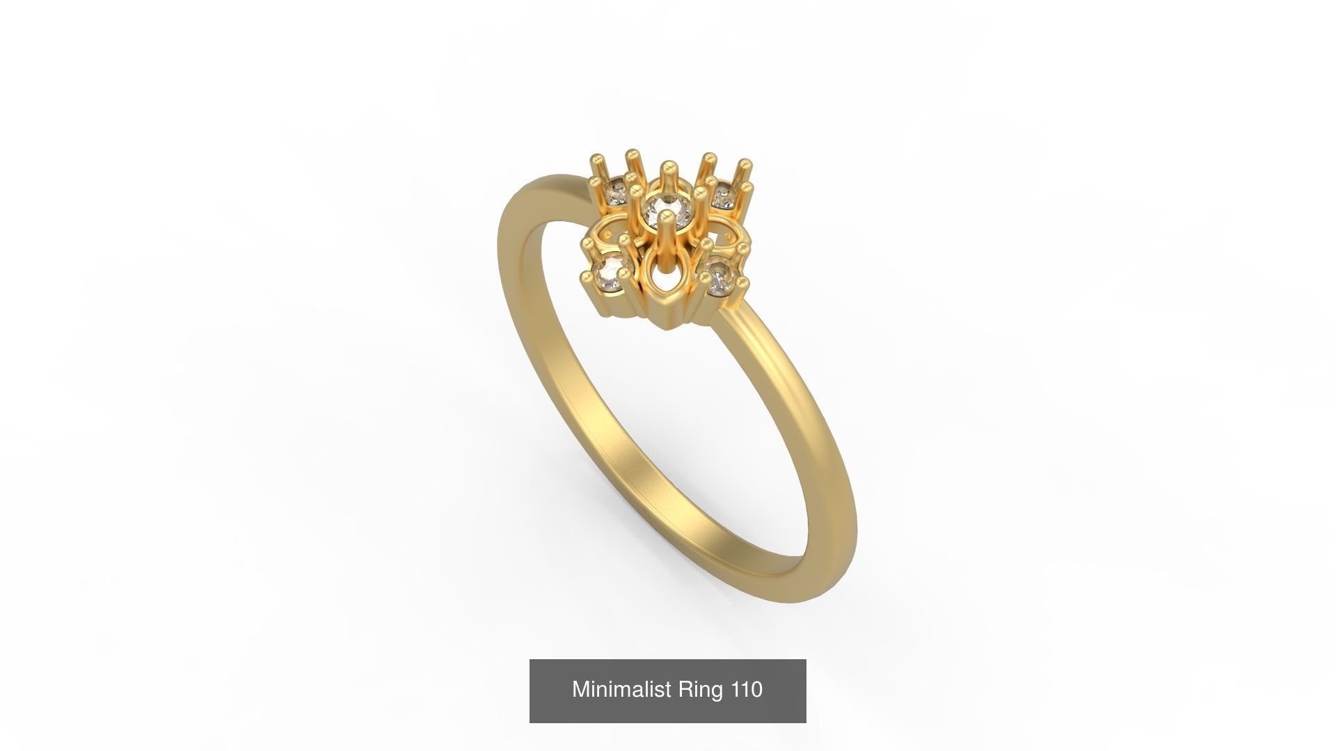 Light rings weighing 1 to 4 grams 500 Rings 3D Model Collection_172