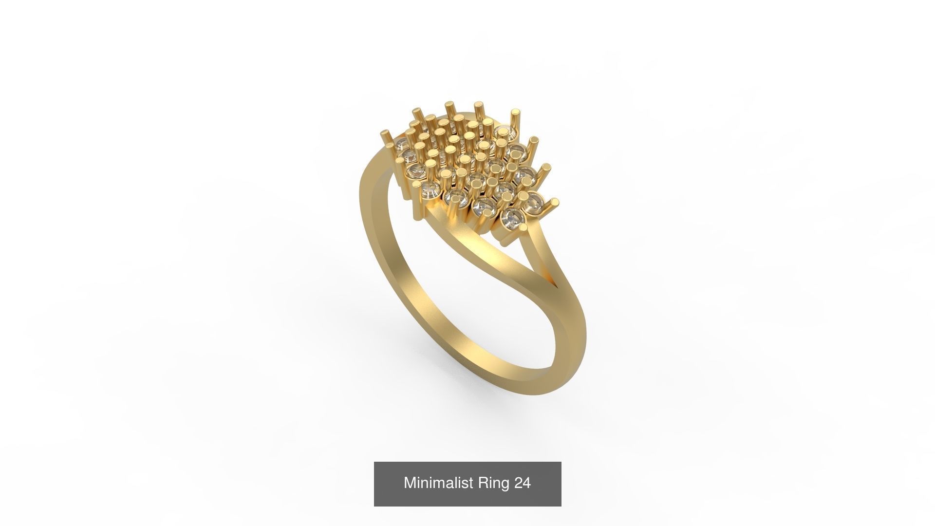 Light rings weighing 1 to 4 grams 500 Rings 3D Model Collection_116