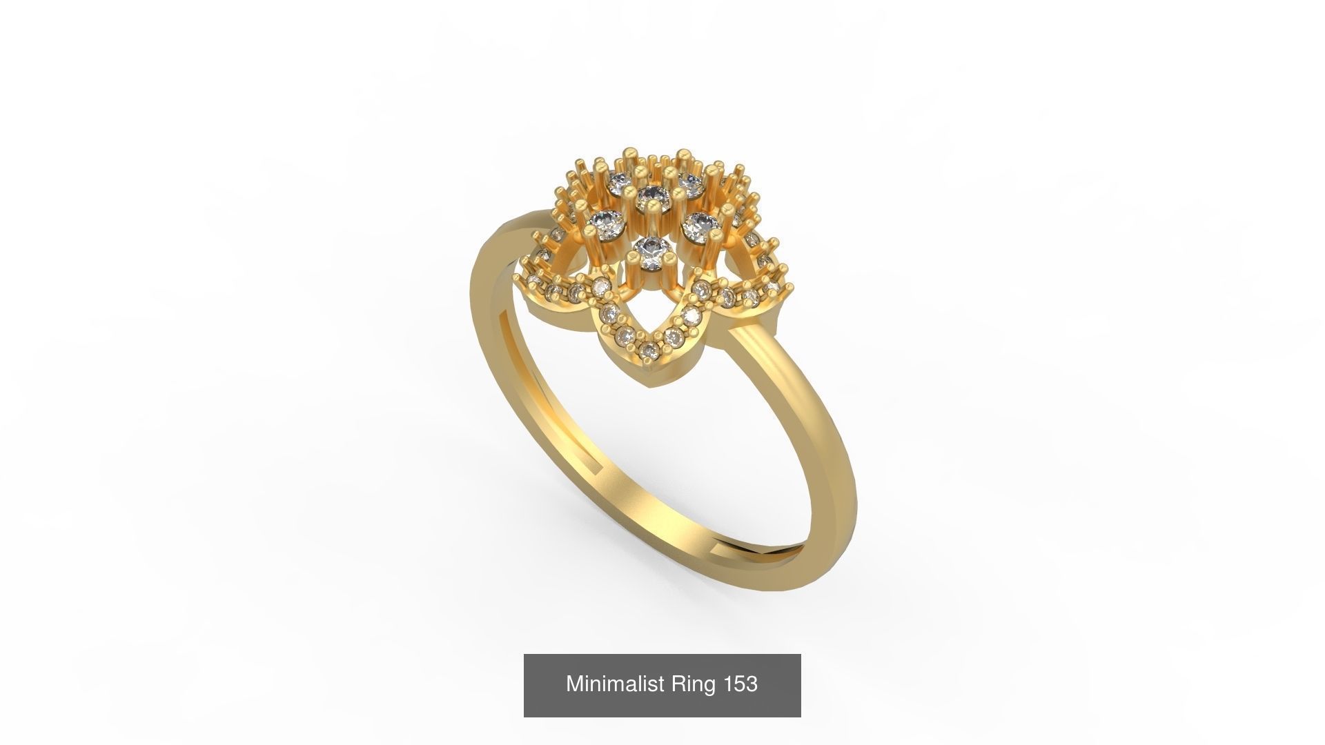 Light rings weighing 1 to 4 grams 500 Rings 3D Model Collection_215