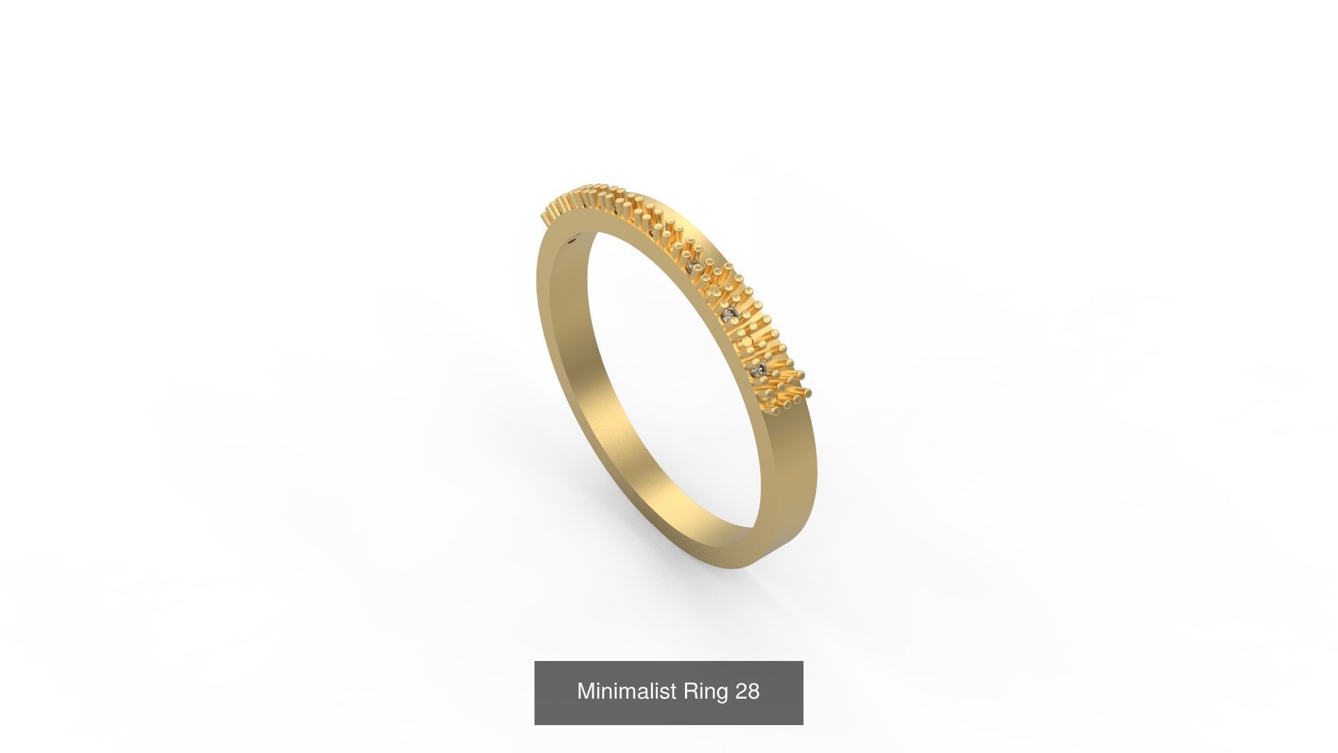 Light rings weighing 1 to 4 grams 500 Rings 3D Model Collection_120