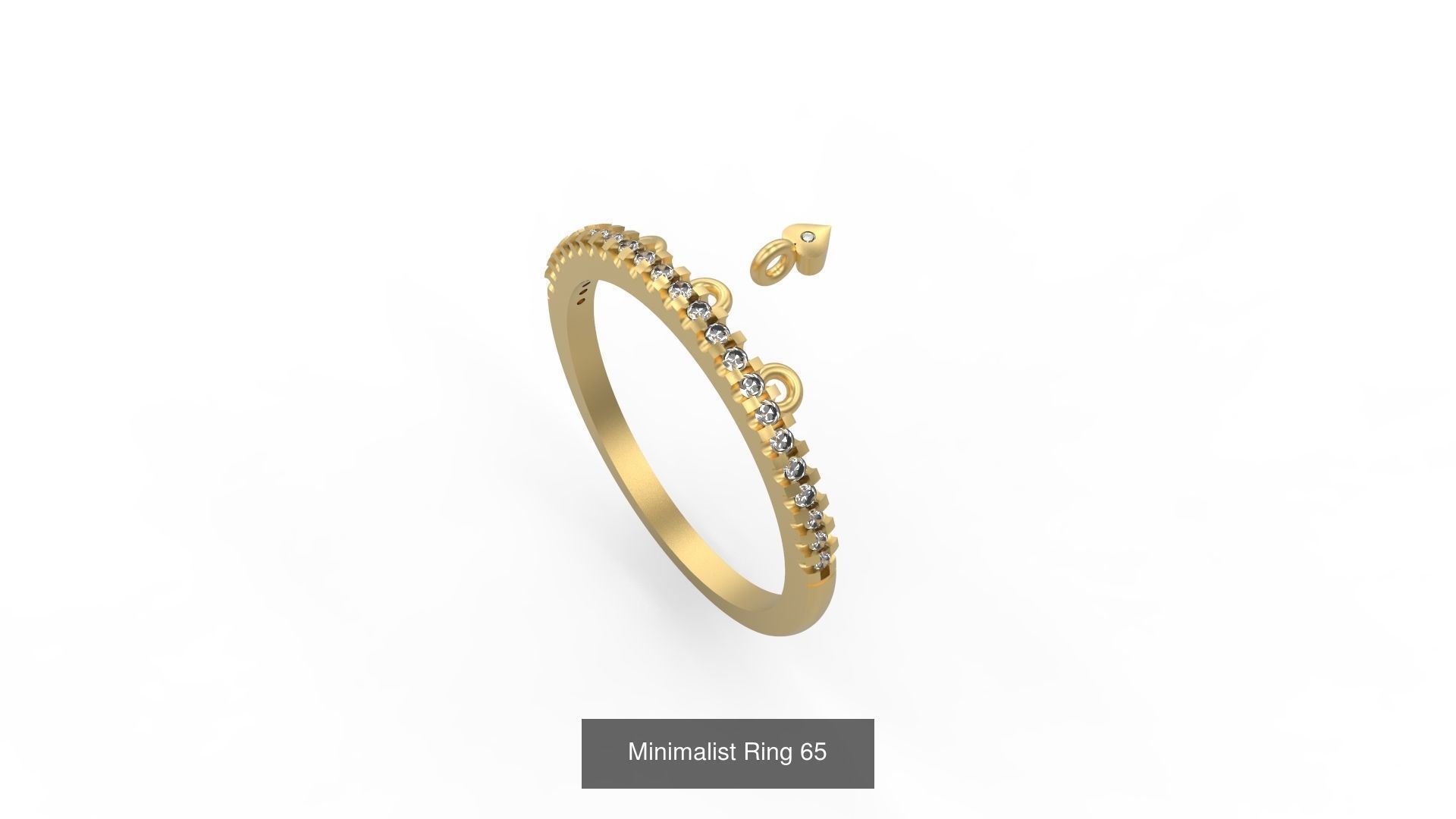 Light rings weighing 1 to 4 grams 500 Rings 3D Model Collection_157