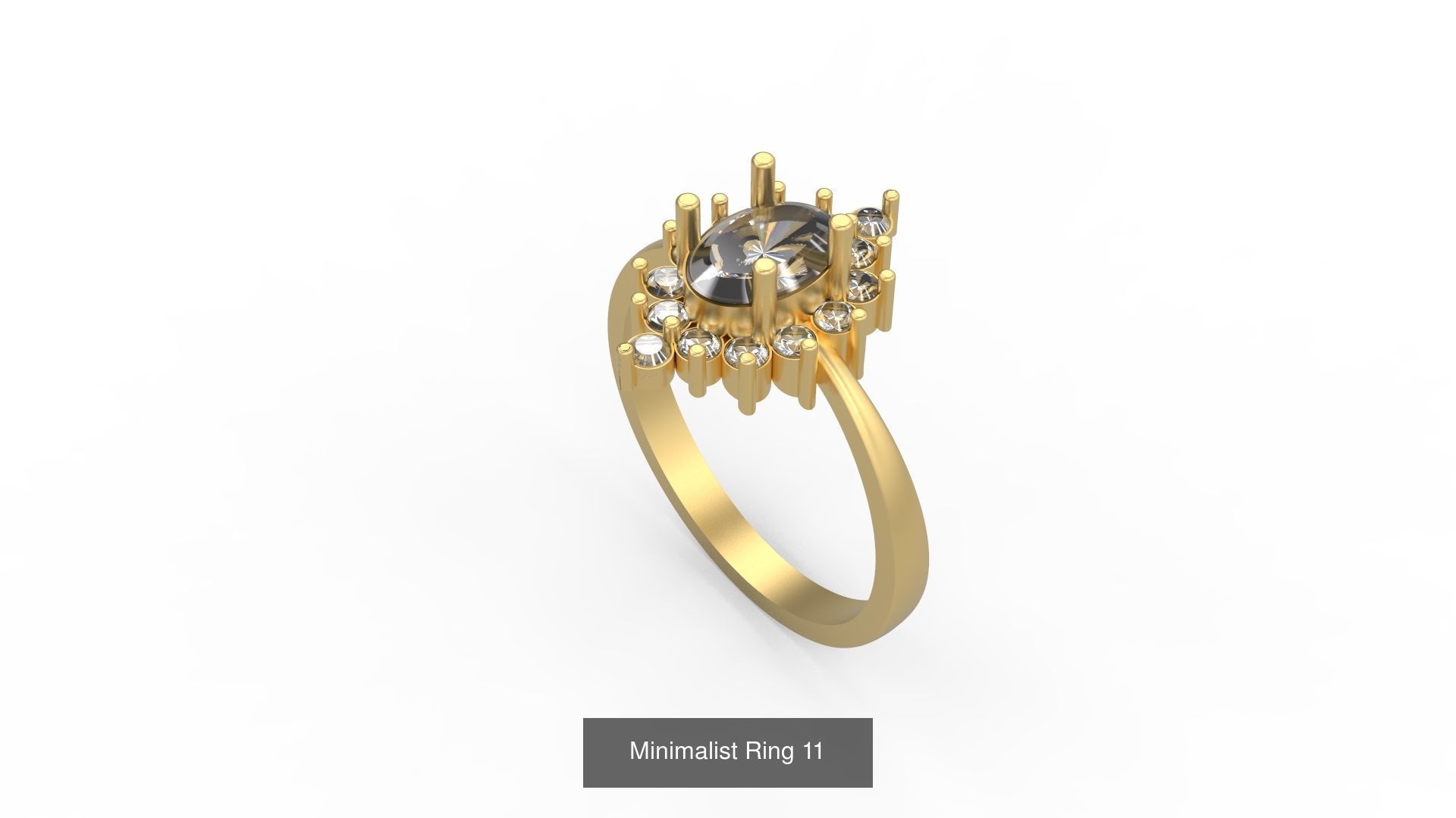 Light rings weighing 1 to 4 grams 500 Rings 3D Model Collection_103