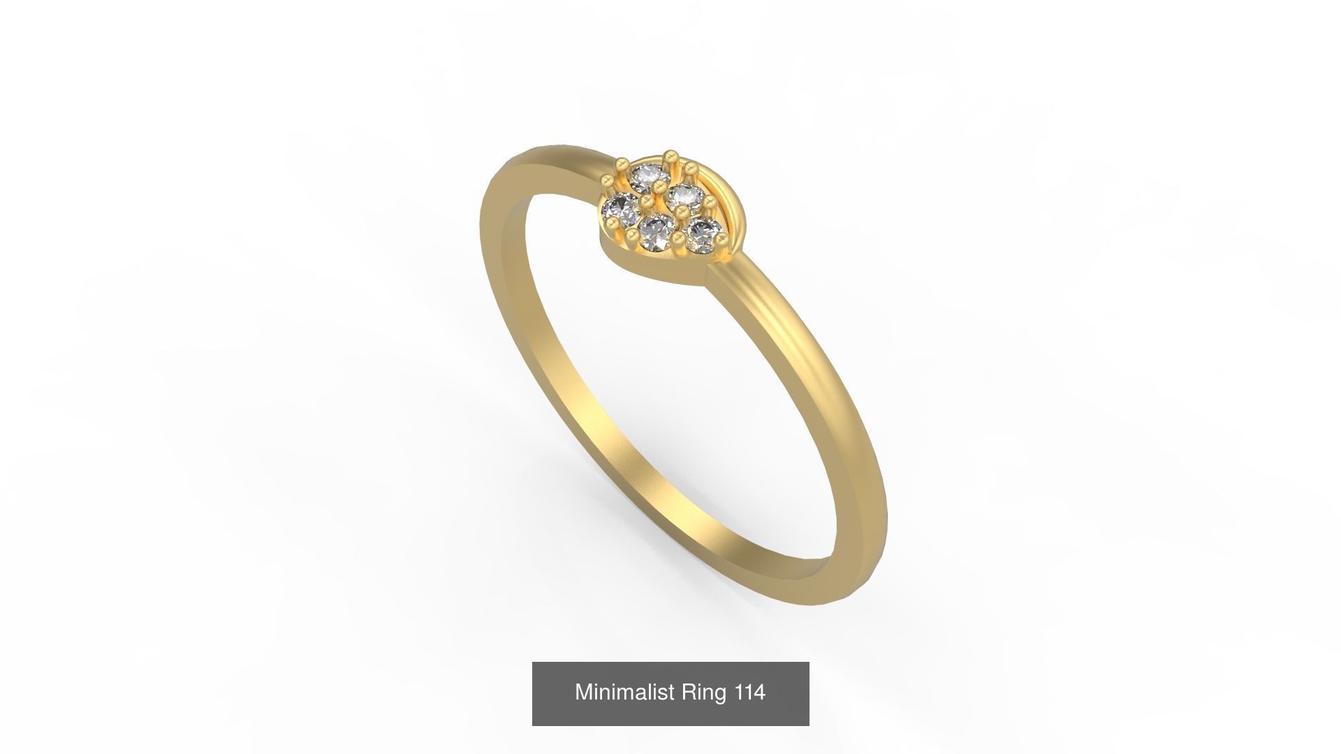 Light rings weighing 1 to 4 grams 500 Rings 3D Model Collection_176