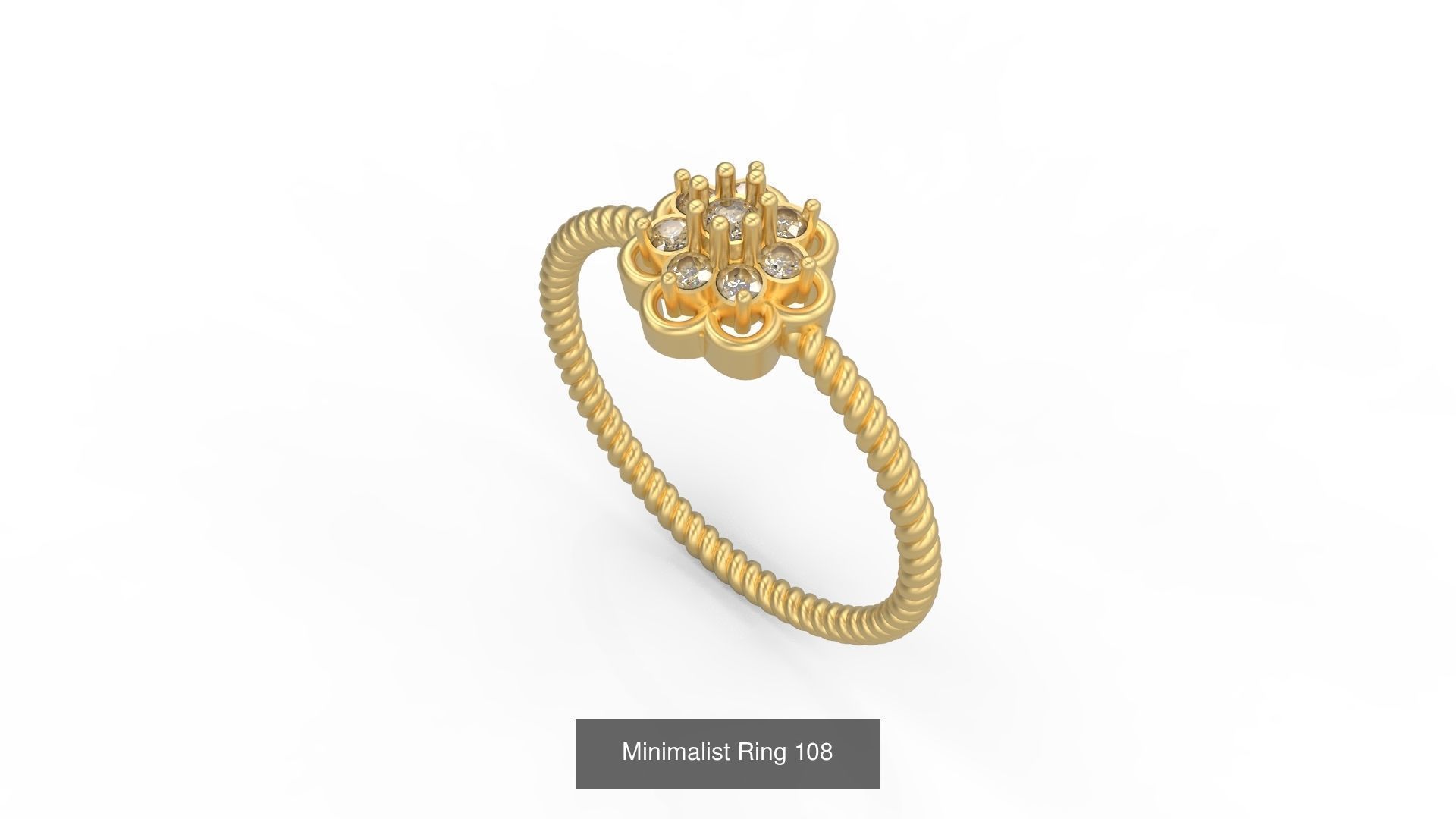 Light rings weighing 1 to 4 grams 500 Rings 3D Model Collection_170