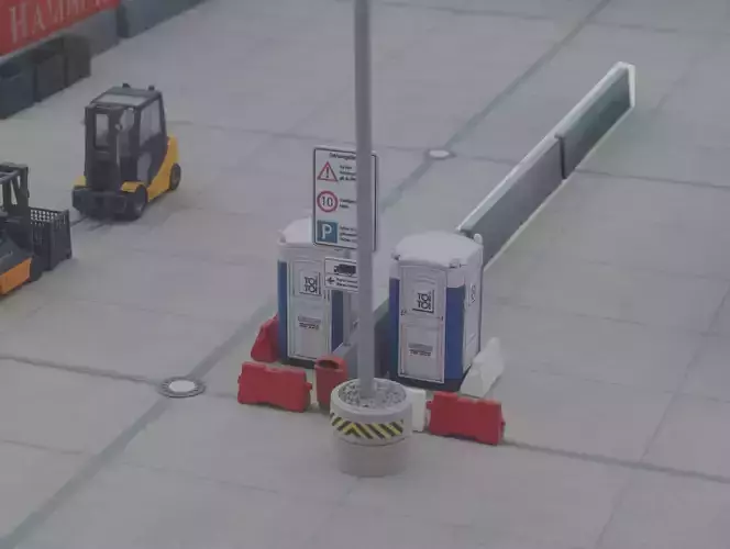 Jersey barrier h0 scale 1-87  3D print model