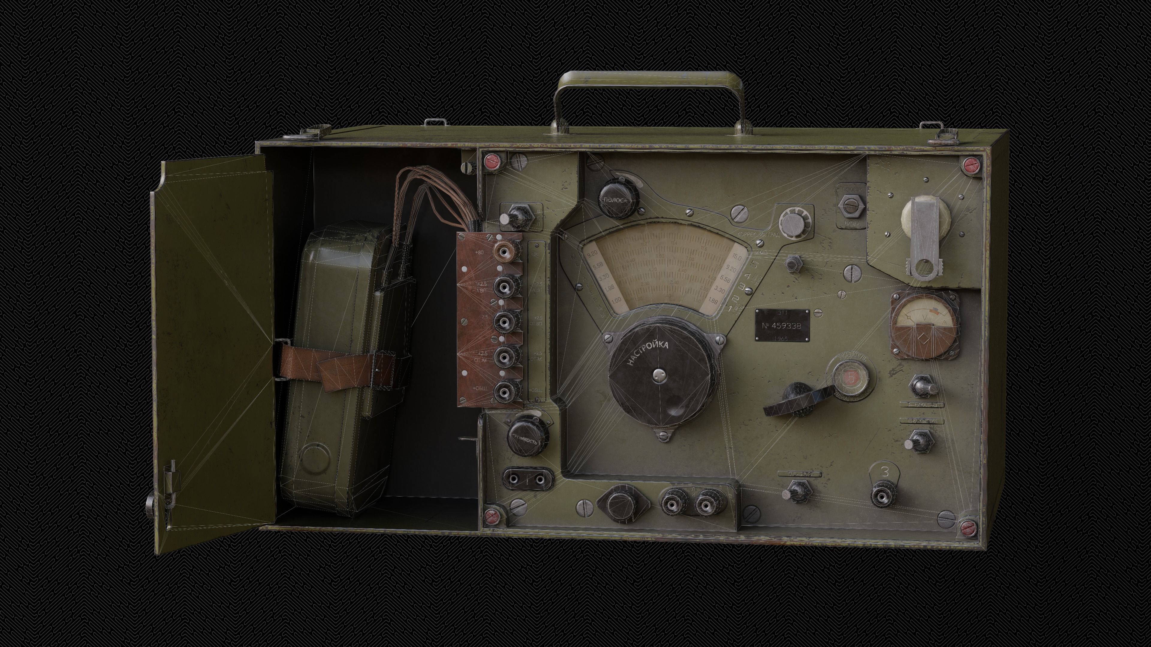 Reciever Omega R-311 Low-poly 3D model_8