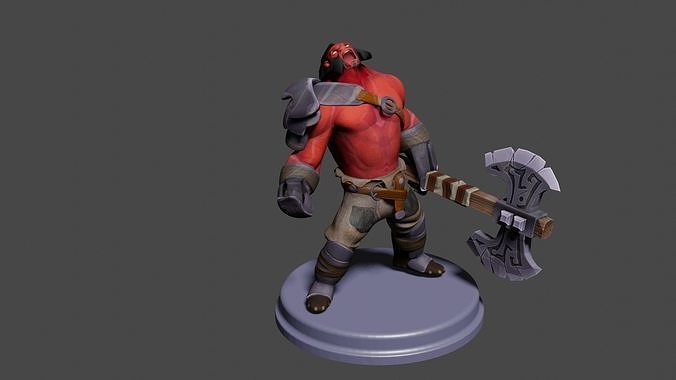  Axe from dota 2 Low-poly 3D model