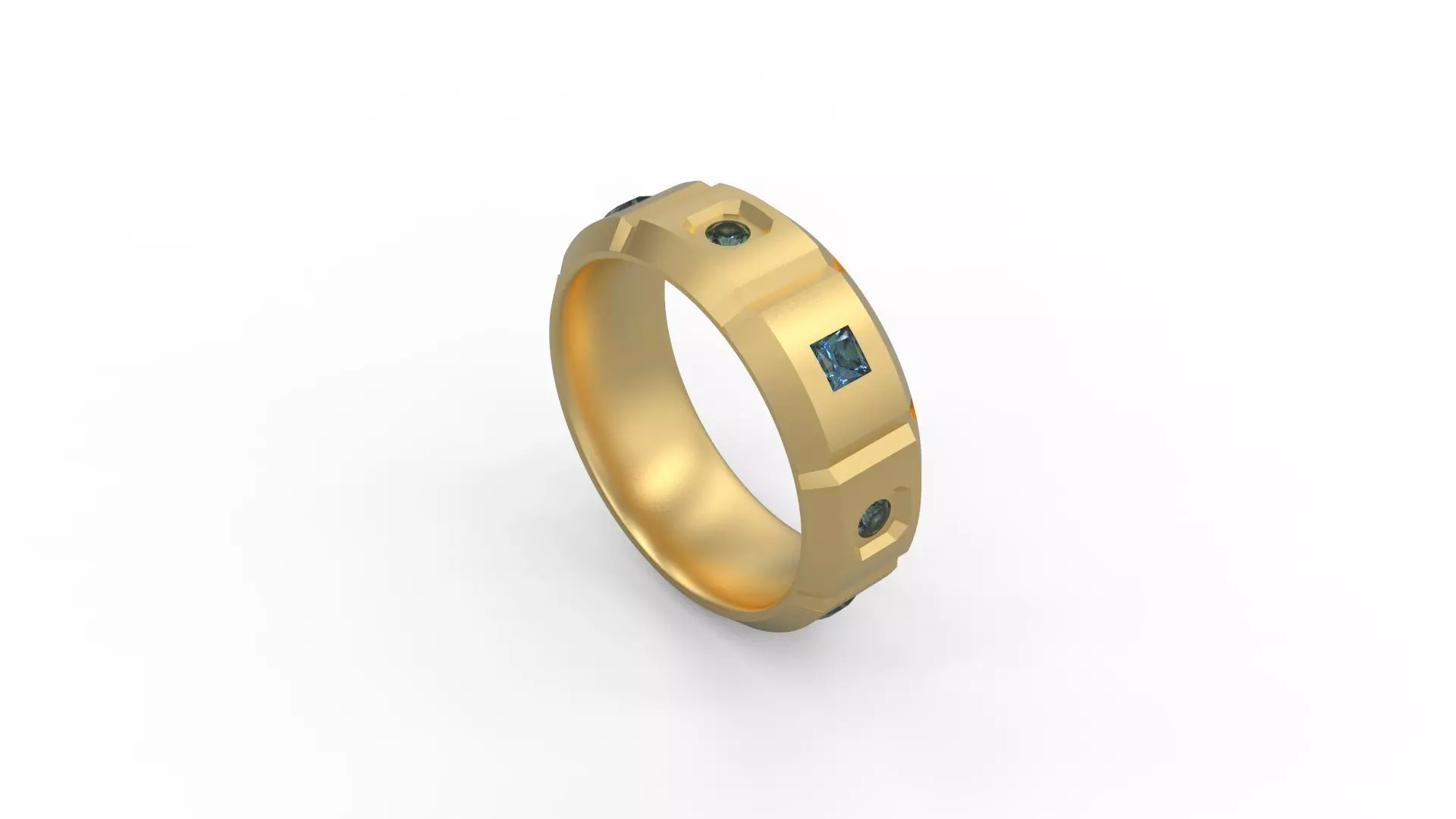Band Ring 001 3D print model_0