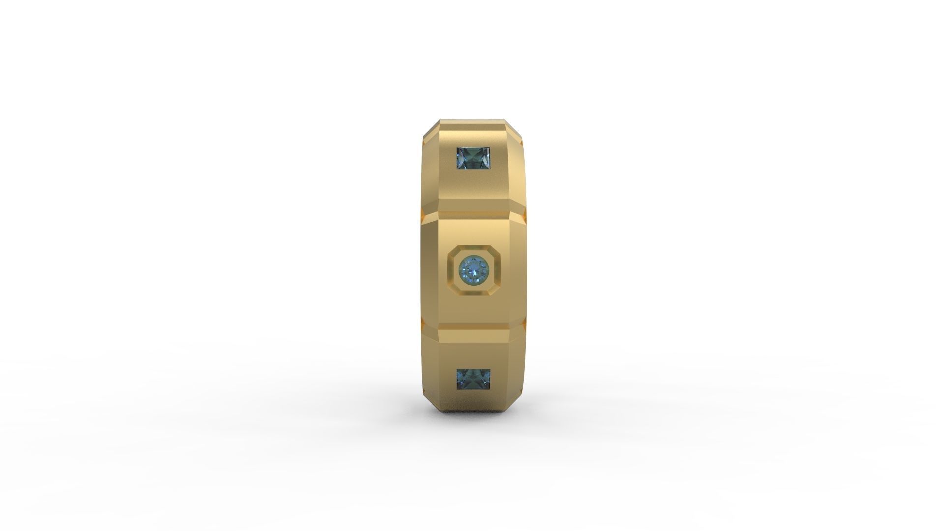 Band Ring 001 3D print model_3