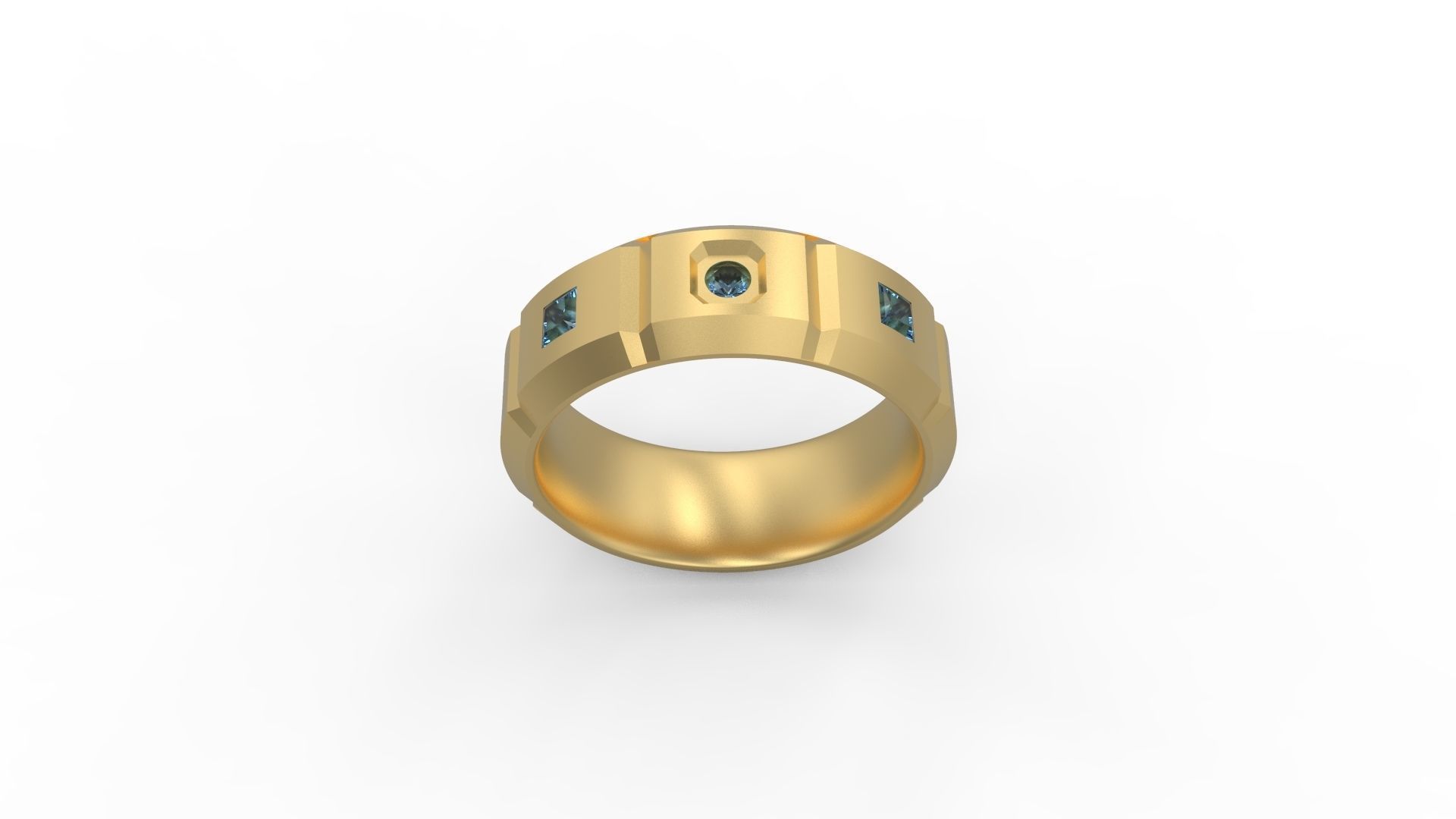 Band Ring 001 3D print model_4