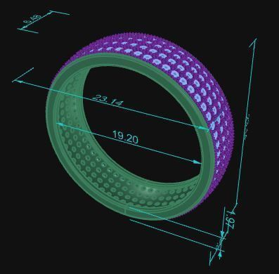 Band Ring 002 3D print model_7