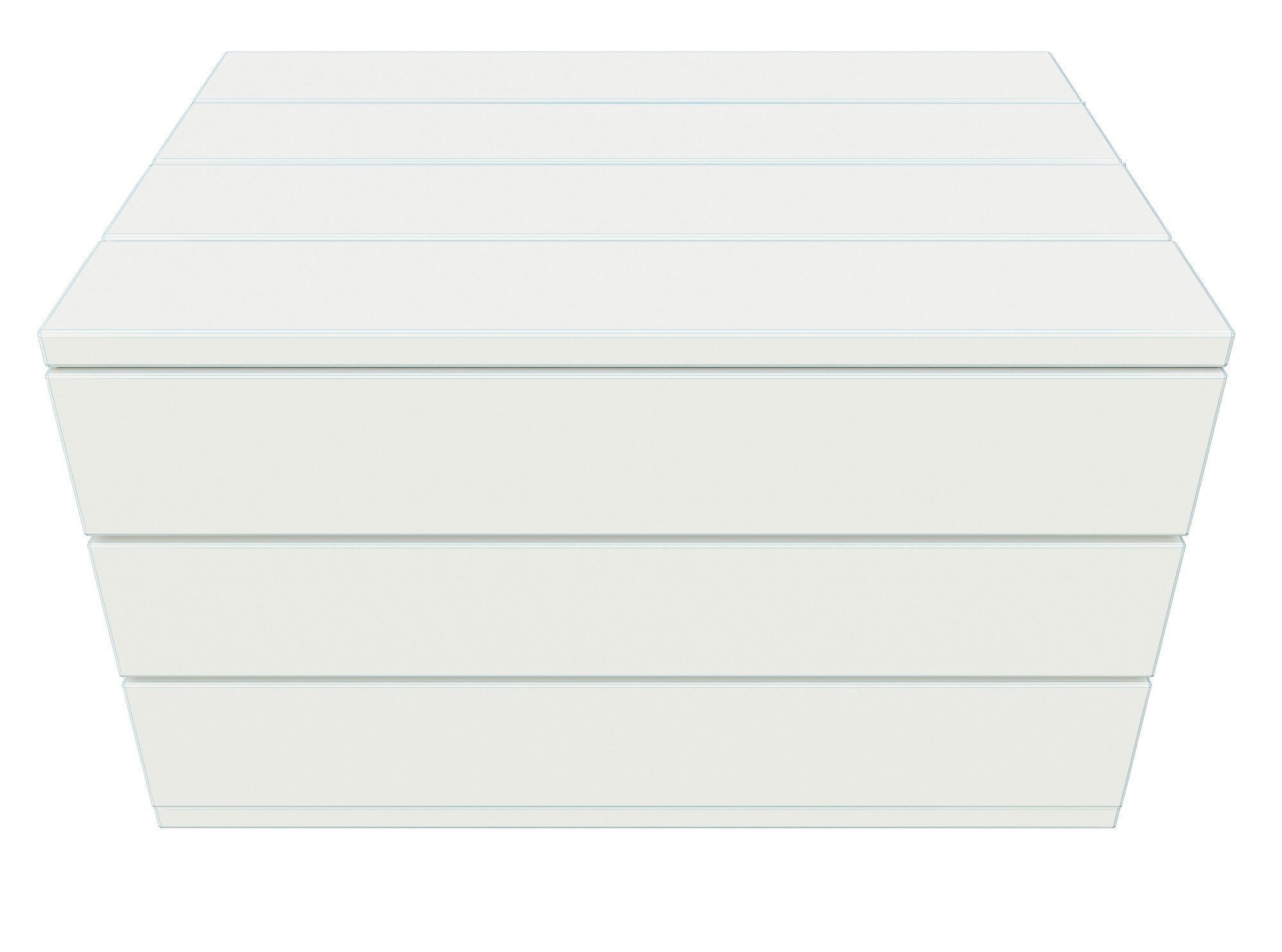 wooden case  Low-poly 3D model_4