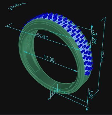 Band Ring 003 3D print model_7