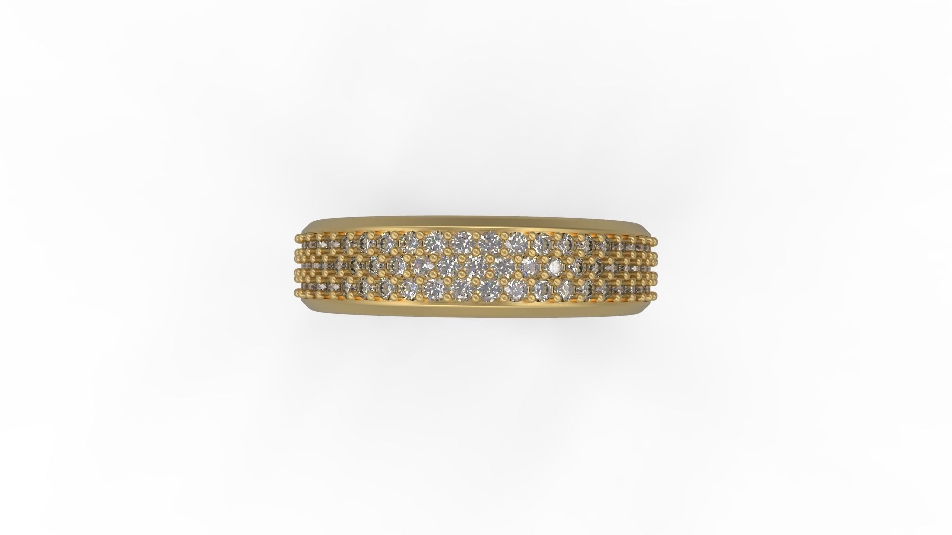 Band Ring 003 3D print model_4