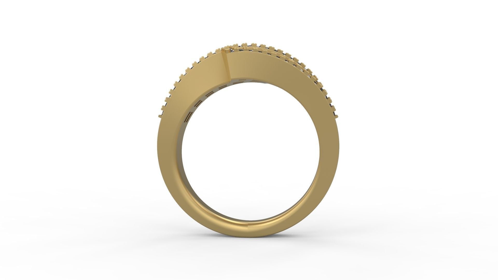 Band Ring 004 3D print model_2