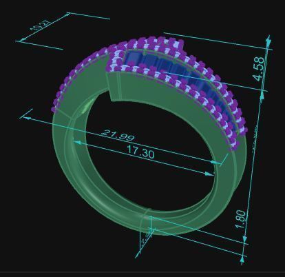 Band Ring 004 3D print model_7