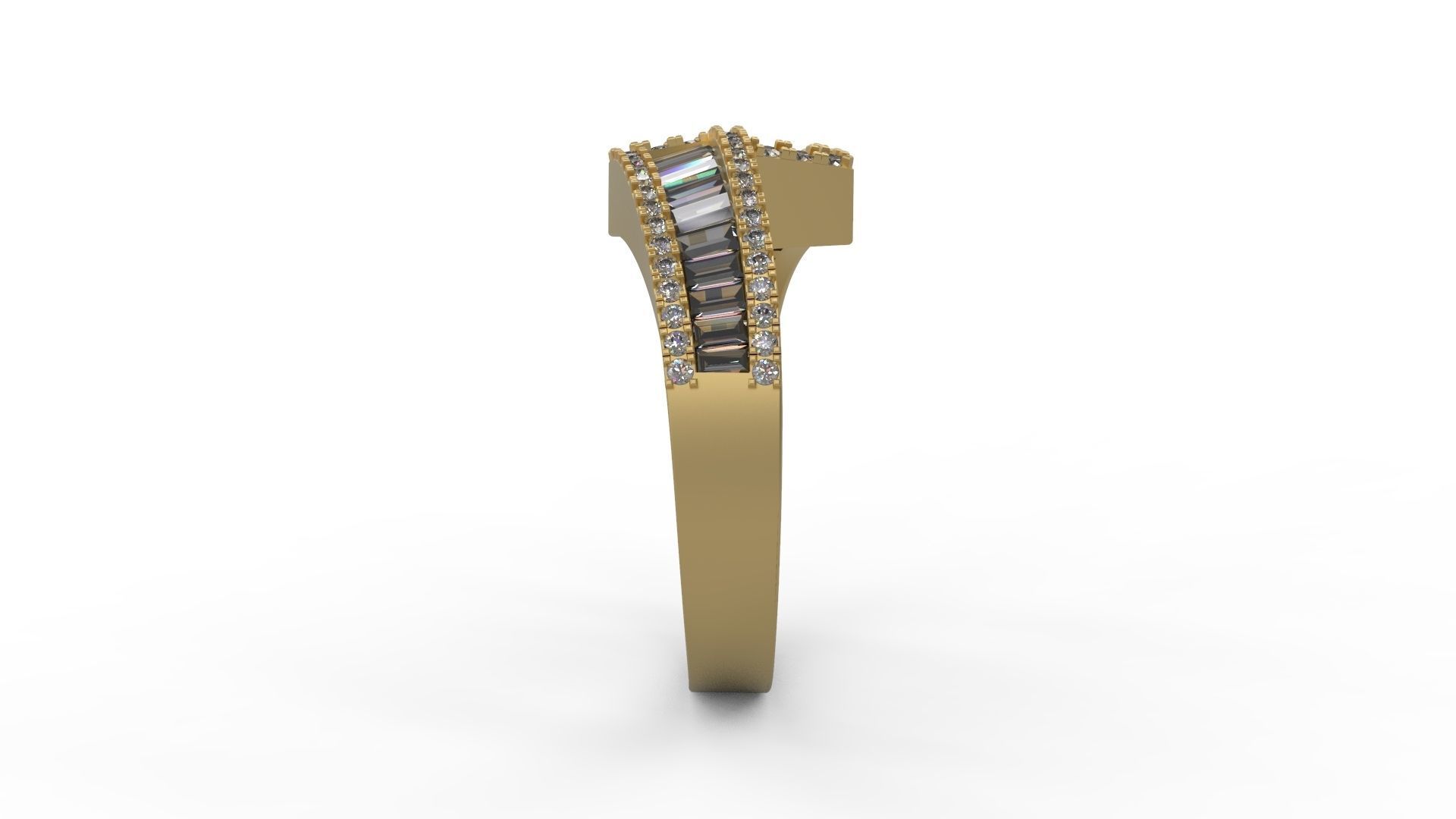 Band Ring 004 3D print model_3