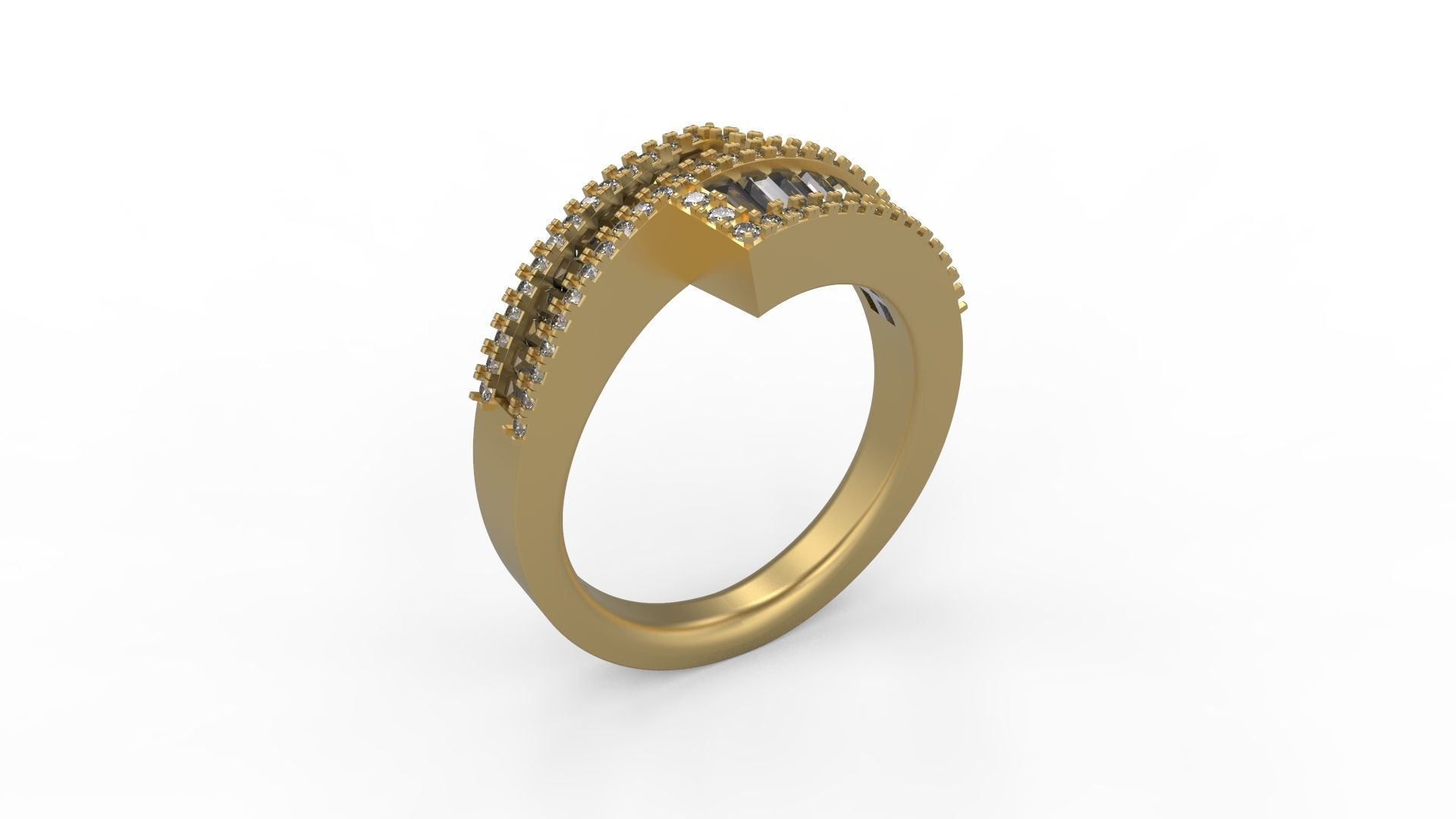 Band Ring 004 3D print model_1
