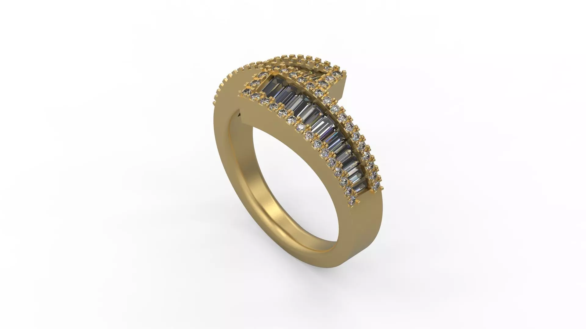 Band Ring 004 3D print model_0