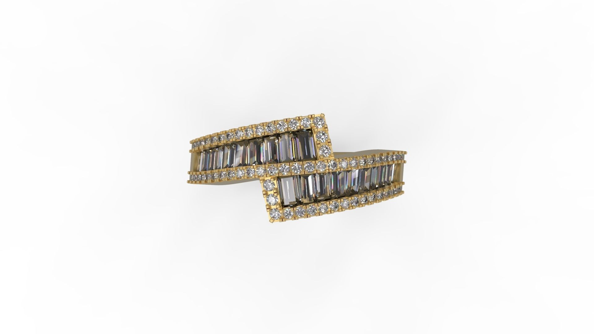 Band Ring 004 3D print model_4